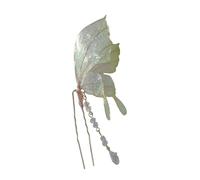 Exquisite Hair Stick 3D Butterfly Hairpiece With Sparkling Butterfly For Evening Wear Photo Props