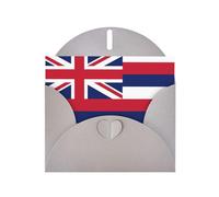 Exquisite Hawaii Flag Greeting Card With Gray Envelope Suitable For Various Celebratory Occasions Use