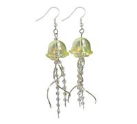 Exquisite Jellyfish Charm Earrings Individualized Jellyfish Pedant Earring Elegant Dangle Ear Hook for Stylish Outfits Acrylics Earrings