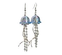 Exquisite Jellyfish Charm Earrings Personalized Jellyfish Pedant Earring Elegant Dangle Ear Hook for Stylish Outfits Theme Earrings