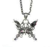 Exquisite Jewellery,Necklaces with Pendants, Men's S Butterfly Vintage Fashion Butterfly Necklaces for Men + Chain 50cm