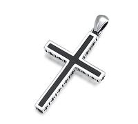 Exquisite Jewellery,Pendant Necklaces, Christian Cross Pendant Necklace Men's Gothic Vintage Cross Necklace S + Chain 60cm