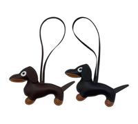 Exquisite Leather Dachshund Keychain, Shaped Bag Keychain, Ideal Handbag Charms and Dachshund Gifts for Every Dog Lover, a Perfect Blend of Style and Function as Bag Accessories with Dog Keyring