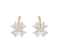 Exquisite light luxury four-leaf clover earrings with a niche design, high-end