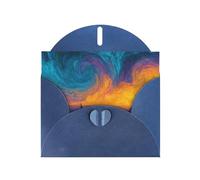 Exquisite Lonely Boat Greeting Card With Blue Envelope Suitable For Various Celebratory Occasions Use