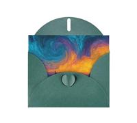 Exquisite Lonely Boat Greeting Card With Dark Green Envelope Suitable For Various Celebratory Occasions Use