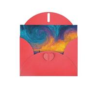 Exquisite Lonely Boat Greeting Card With Red Envelope Suitable For Various Celebratory Occasions Use