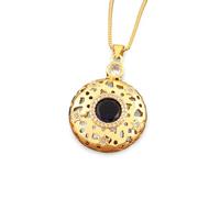Exquisite Luxury Heart/Moon/Star Shape Pendant Copper Red/Blue Zircon Necklace Women Jewelry Accessory Banquet Party Gift