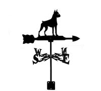 Exquisite Metal Weather Vane Ornament Vanes Doberman Airplane Garden iron weathervane Measuring Tools Weathervane Wind Direction Indicator Weathercock Stainless Steel with
