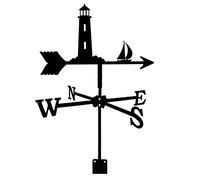 Exquisite Metal Weather Vane Ornament Weathercock Farmhouse Stainless Steel Weathervane Wind Direction Indicator for Outdoor Roof Garden Mount Yard Decor