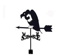 Exquisite Metal Weather Vane Ornament Weathervane Wild Boar Hummingbird And Flower Wind Direction Indicator Stainless Steel Weathercock with Anti-Rust Coating Garden S
