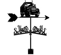 Exquisite Metal Weather Vane Ornament Weathervane Wind Direction Indicator Retro Hedgehog Hollow Carved Design Stainless Steel Black for Garden Backyard Roof
