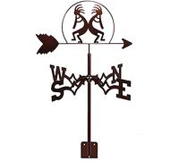 Exquisite Metal Weather Vane Ornament with Anti Rust Coating Weathervane Wind Direction Indicator Stainless Steel Corrosion Resistant Weathercock Measuring Tool M