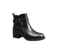 IVACHY Fashion Chic Boots Ankle Strap Women Booties Ladies Mock Stone Block Heel Shoes Size 3-7.5 UK