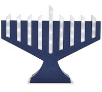 Exquisite Modern Artistic LED Menorah Lighted Rods Traditional Shape Yet Chic Electric Minorah Battery & USB Chanukiah Hanukkah Décor by Zion Judaica