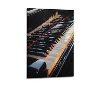 Exquisite Modern Family Canvas Wall Art Picture Print Photo Album-Modern Ethnic Music Poster Close - Up of Piano Keys 12x18inch(30x45cm)