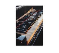 Exquisite Modern Family Canvas Wall Art Picture Print Photo Album-Modern Ethnic Music Poster Close - Up of Piano Keys 16x24inch(40x60cm)