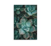 Exquisite Modern Family Photo Album Artwork-Canvas Wall Art Picture Print Minimalist Botanical Poster Succulent Plants Close - Up View