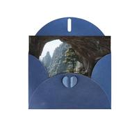 Exquisite Mountainside Lounge Greeting Card With Blue Envelope Suitable For Various Celebratory Occasions Use