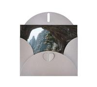 Exquisite Mountainside Lounge Greeting Card With Gray Envelope Suitable For Various Celebratory Occasions Use