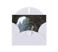 Exquisite Mountainside Lounge Greeting Card With White Envelope Suitable For Various Celebratory Occasions Use