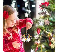 Exquisite Ornaments, Full of Christmas Colors, Look Very delicate. Made of Wooden, Easy to Store, Safe material. Inspiring Unique Christmas anniversaries. Suitable As