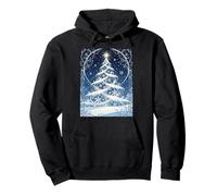Exquisite Ornate Christmas Yule Tree Pullover Hoodie