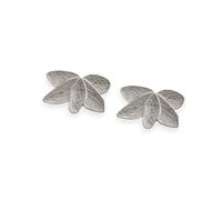 Exquisite pair of vintage modern leaf ear studs, elegant design leaf ear studs for fashionable women style statement or daily wear, フリーサイズ