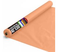 Exquisite Party Solids Peach Plastic Table Cover Roll 40" X 300' Table Cloth Plastic Cover Roll - Premium Quality Thick 0.5 MIL Banquet Rolls - Disposable Tablecloth Rolls