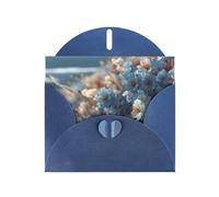 Exquisite Petals Of Tranquility Greeting Card With Blue Envelope Suitable For Various Celebratory Occasions Use