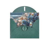 Exquisite Petals Of Tranquility Greeting Card With Dark Green Envelope Suitable For Various Celebratory Occasions Use