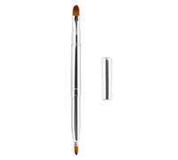 Exquisite Professional Lip Brush Applicators-Retractable Lipstick Brushes- Lipstick Gloss Makeup Brush Tool For Women and Girls (Bright Silver)