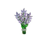 Exquisite Purple Lavender Brooch Women's Brooches Crystal Rhinestone Bouquet Pins Clothing Coat Luxury Jewelry Girls Gift
