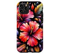 Exquisite Radiant Red Hibiscus Fantasy Bloom Shapes Mania Case for iPhone 11 Pro