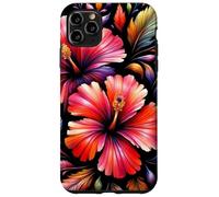Exquisite Radiant Red Hibiscus Fantasy Bloom Shapes Mania Case for iPhone 11 Pro Max