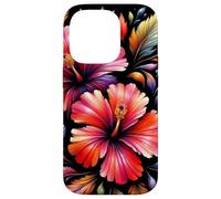 Exquisite Radiant Red Hibiscus Fantasy Bloom Shapes Mania Case for iPhone 14 Pro