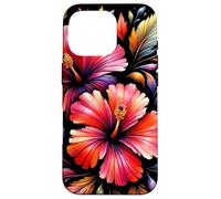 Exquisite Radiant Red Hibiscus Fantasy Bloom Shapes Mania Case for iPhone 16 Pro