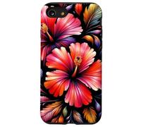 Exquisite Radiant Red Hibiscus Fantasy Bloom Shapes Mania Case for iPhone SE (2020) / 7 / 8