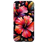 Exquisite Radiant Red Hibiscus Fantasy Bloom Shapes Mania Case for iPhone XS Max