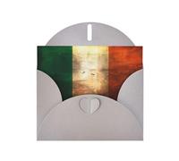 Exquisite Retro Irish Flag Greeting Card With Gray Envelope Suitable For Various Celebratory Occasions Use