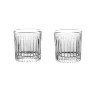 Exquisite Retro Striped Clear Glass Cup: Reusable Practical Home Drinking Glassware for Ice Coffee Juice Tea Cocktail(1 Pack Large)