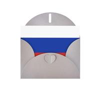 Exquisite Russian Flag Greeting Card With Gray Envelope Suitable For Various Celebratory Occasions Use