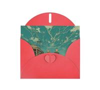 Exquisite Seaside Cable Car Greeting Card With Red Envelope Suitable For Various Celebratory Occasions Use