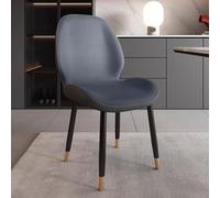 Exquisite Set of 2 HighBack Upholstered Kitchen Dining Chairs with Metal Legs Stylish Casual Reception Seats for Living Room Dining Room and Home Decor.