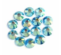 Exquisite Shimmer AB Hard Wearing Lustre hot fix Crystal Flat Back Rhinestones Strass Glitters Stone for DIY Iron Fabric Garment-Aqua Marine Shimmer-SS6 1440pcs