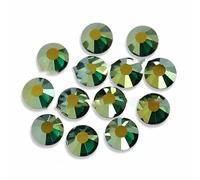 Exquisite Shimmer AB Hard Wearing Lustre hot fix Crystal Flat Back Rhinestones Strass Glitters Stone for DIY Iron Fabric Garment-Emerald Shimmer-SS6 1440pcs
