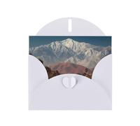 Exquisite Snow Mountain Highway Greeting Card With White Envelope Suitable For Various Celebratory Occasions Use