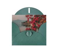 Exquisite Spring Brilliance Greeting Card With Dark Green Envelope Suitable For Various Celebratory Occasions Use