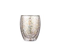 Exquisite Starry Sky Mug Double-Layer Glass Cup: Heat-Resistant Reusable Drinking Glasses for Espresso Coffee Tea Milk, Practical Daily Use Cup(250ml/8.8oz)