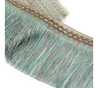 Exquisite tassel decoration, 11.5 Meters 17cm Wide Lace Ribbon Fringe Trim Tassel Trimming Sewing Ribbon Tassel Thread Edge Sew Craft Decorative Ribbon for DIY Latin Dress Stage Curtain Clothes Access